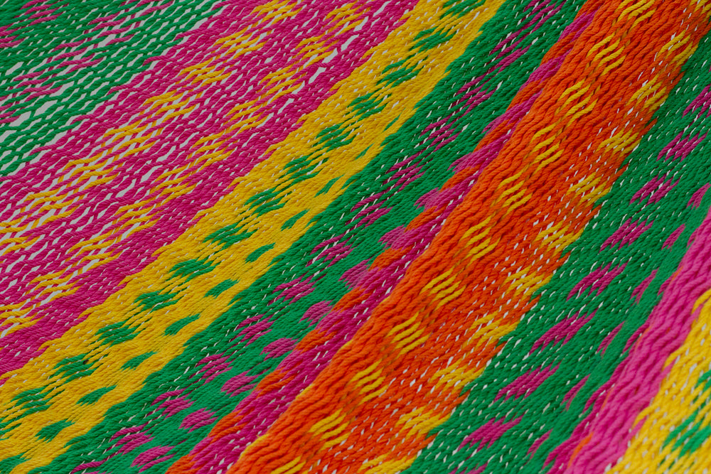 Mayan Legacy Jumbo Size Outdoor Cotton Mexican Hammock in Radiante Colour